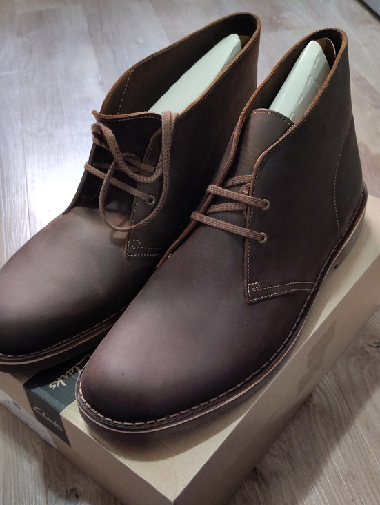 Clarks Other - New In Box! CLARKS MEN'S BUSHACRE 2 BEESWAX LEATHER - Size 15